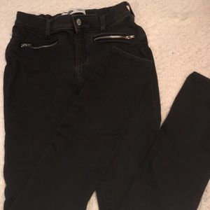 Girls black jeggings.  Like new condition